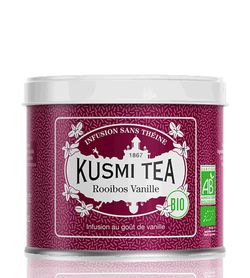 Sypaný bio organický bylinný čaj Kusmi Tea Vanilkový Rooibos, 100 g