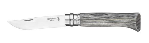 OPINEL zavírací nůž N°08, rukojeť finská bříza, 8,5 cm, šedivá