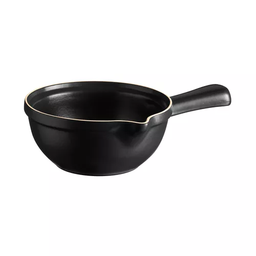 Emile Henry Keramický rendlík na omáčky a fondue BBQ, 1,2 l, černý 712902
