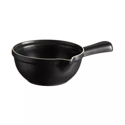 Emile Henry Keramický rendlík na omáčky a fondue BBQ, 1,2 l, černý 712902