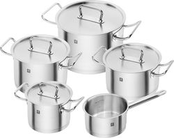 Zwilling Sada nerezového nádobí s nerezovými poklicemi Pro "S", 5 ks 1006289