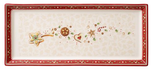 Villeroy & Boch Winter Bakery Delight hranatý koláčový podnos, 39 x 17 cm 14-8612-2797