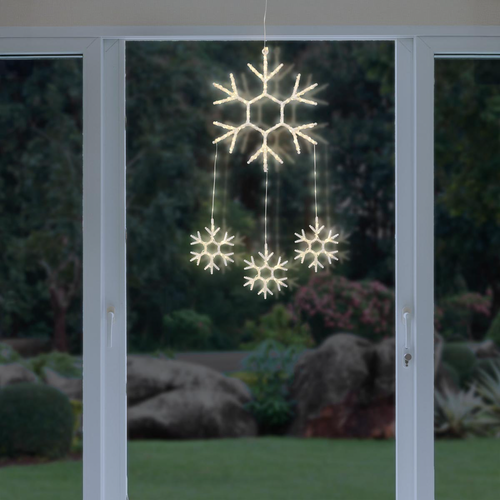 LED závěsná dekorace Sněhová vločka