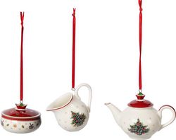 Villeroy & Boch Toy´s Delight Decoration vánoční závěsná dekorace, kávový servis, 3 ks