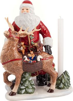 Villeroy & Boch Christmas Toys Memory svícen Santa se sobem, 30 cm