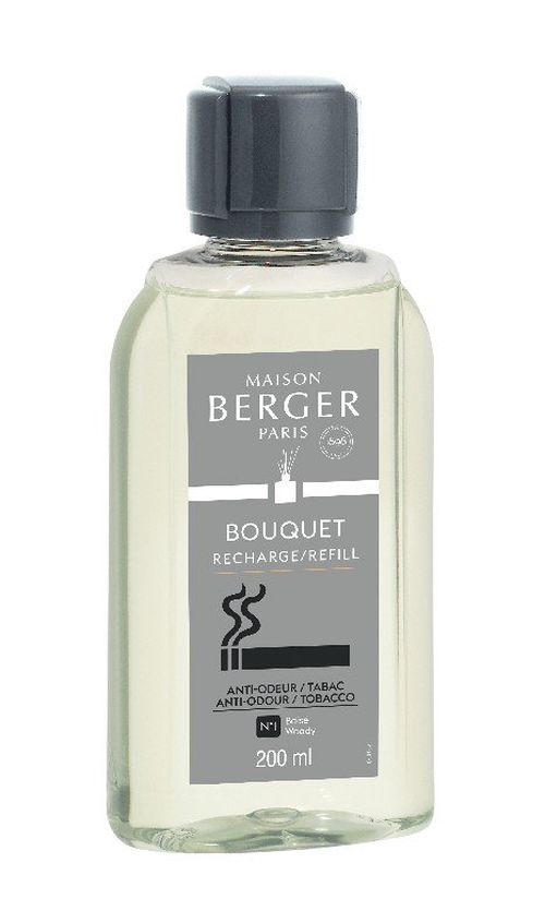 Maison Berger Paris náplň do difuzéru Proti zápachu tabáku – Dřevitá vůně, 200 ml