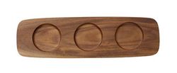 Villeroy & Boch Artesano Original dřevěný podnos pro 3 misky na dip, 30 x 9 cm