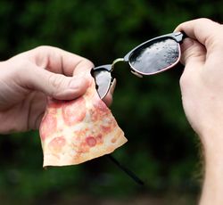 Utěrka na brýle z mikrovlákna pizza