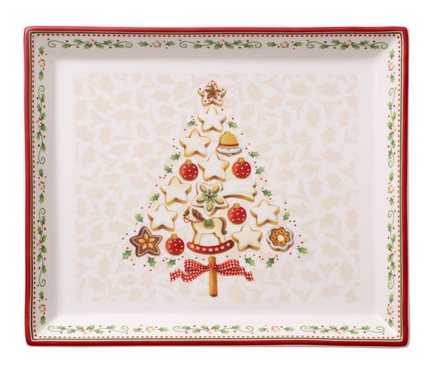 Villeroy & Boch Winter Bakery Delight hranatý koláčový podnos, 27 x 22,5 cm 14-8612-2856