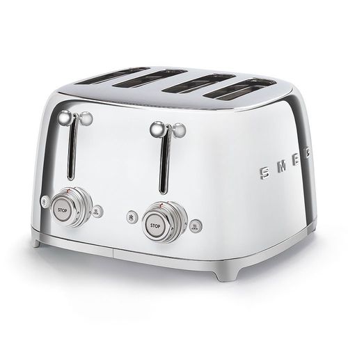 Smeg Toustovač 50´s Retro Style, 4x4, chromový TSF03SSEU