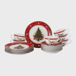 Rosenthal Vánoční kávová souprava porcelánu Happy Wintertime, 18 ks