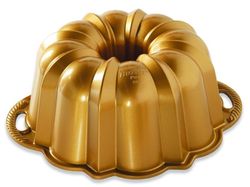 Nordic Ware Forma na bábovku Anniversary 1,4 l, zlatá