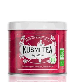 Sypaný bio organický ovocný čaj Kusmi Tea AquaRosa, 100 g