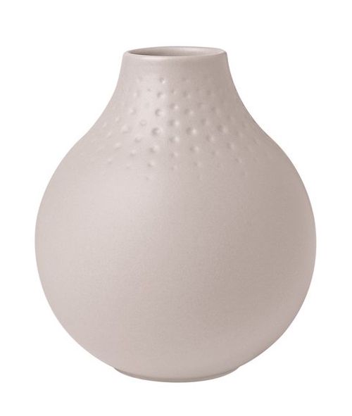 Villeroy & Boch Collier Beige porcelánová váza Perle, 12 cm