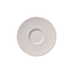 Villeroy & Boch Manufacture Rock Blanc kávový podšálek, Ø 15,5 cm