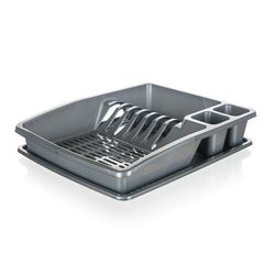 Banquet Odkapávač na nádobí myKitchen, 38 x 31 x 7,5 cm, stříbrná